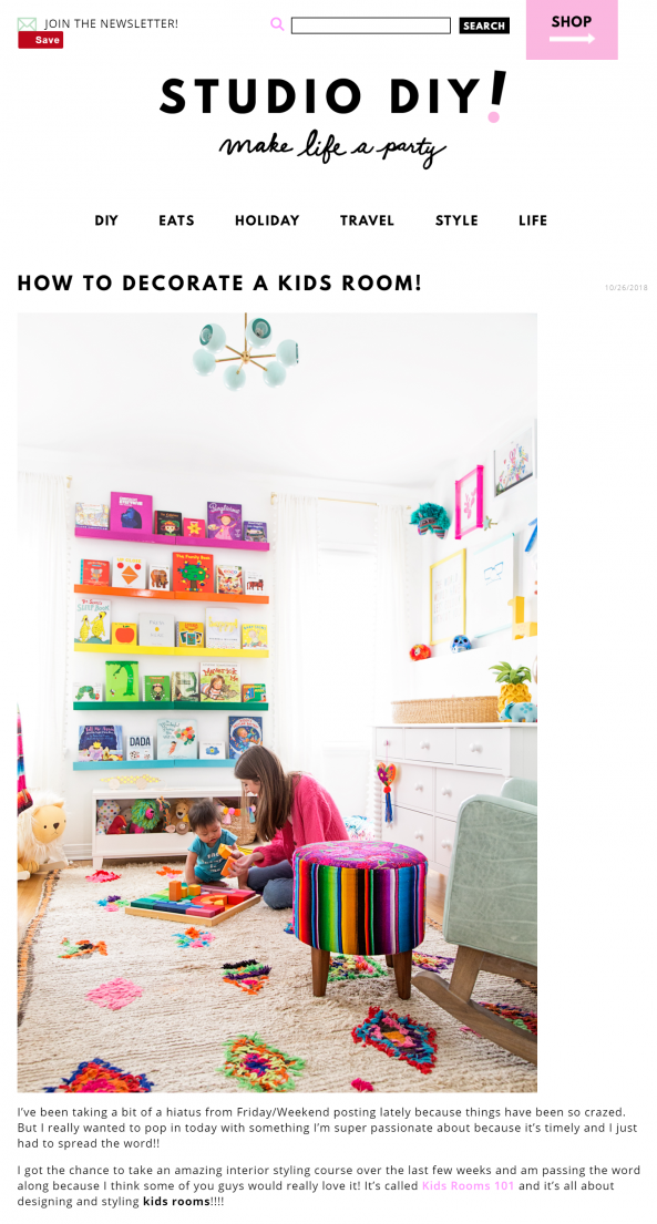 Featured on Studio DIY!